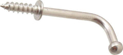 Sugatsune - 3/4" High x 7/64" Thick, Coat & Hat Hooks - 1-3/32" Projection, Polished - Eagle Tool & Supply