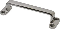 Sugatsune - 17/64" Handle Diam, Unfinished Steel Drawer Pull - 1-1/16" Projection, 4-11/64" Center to Center - Eagle Tool & Supply