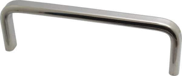 Sugatsune - 9/16" Handle Diam, Polished Stainless Steel Drawer Pull - 1-31/32" Projection, 6-1/4" Center to Center, 6-1/4" Long - Eagle Tool & Supply