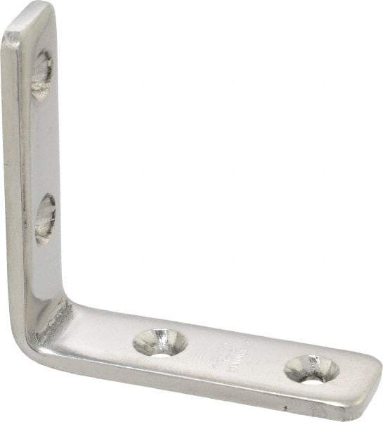 Sugatsune - 1-13/16" Long x 1/2" Wide, 18-8 Stainless Steel, Corner Brackets - Eagle Tool & Supply