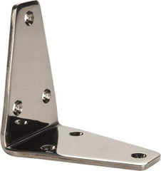 Sugatsune - 3-5/32" Long x 1-31/32" Wide, 18-8 Stainless Steel, Wide Corner Brackets - Eagle Tool & Supply