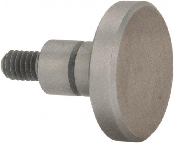 Mitutoyo - #4-48, 1/2" Ball Diam, Carbide Flat Contact Point - 3/8" Contact Point Length, Use with AGD 1,2,3,4 - Eagle Tool & Supply