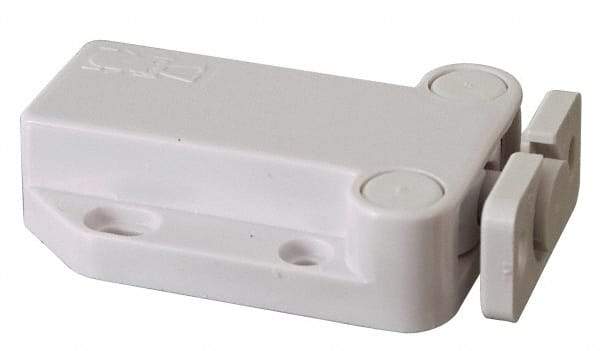Sugatsune - 2-1/4" Long x 1-3/8" Wide x 5/8" High, Plastic Safe Push Latch - MC-37 Catch - Brown Coated - Eagle Tool & Supply