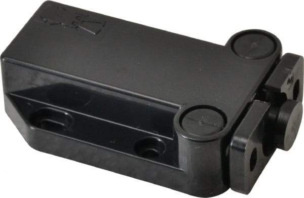 Sugatsune - 2-1/4" Long x 1-3/8" Wide x 5/8" High, Plastic Safe Push Latch - MC-37 Catch - Black Coated - Eagle Tool & Supply