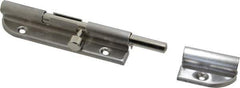 Sugatsune - 4-7/8" Long, 1-1/16" Wide Stainless Steel Barrel Bolts - Nickel Plated - Eagle Tool & Supply