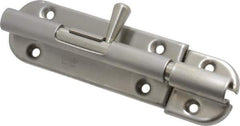 Sugatsune - 4-3/8" Long, 1" Wide Stainless Steel Barrel Bolts - Nickel Plated - Eagle Tool & Supply