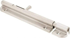 Sugatsune - 6-1/16" Long, 1" Wide Stainless Steel Barrel Bolts - Nickel Plated - Eagle Tool & Supply