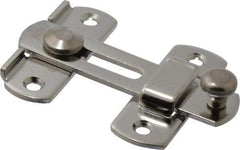 Sugatsune - 2-3/4" Long x 3-15/16" Wide x 3/8" High, Bar Latch - Stainless Steel, with Stainless Finish - Eagle Tool & Supply