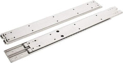 Sugatsune - 20" Slide Length, 14.22" Travel Length, Stainless Steel Ball Bearing Slide SSR-5 - 1/2" Wide, 2-3/4" High, 218 Lb Capacity at Full Extension, Satin Finish - Eagle Tool & Supply