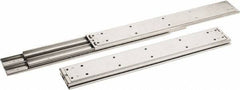 Sugatsune - 18" Slide Length, 18.56" Travel Length, Stainless Steel Ball Bearing Slide SSR-10 - 7/8" Wide, 2-3/4" High, 551 Lb Capacity at Full Extension, Satin Finish - Eagle Tool & Supply