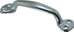 Made in USA - 8-5/16" Long x 1-1/16" Wide, Steel Heavy Duty Door Pull - Zinc Coated - Eagle Tool & Supply