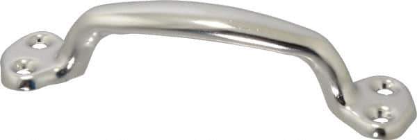 Made in USA - 8-5/16" Long x 1-1/16" Wide, Steel Heavy Duty Door Pull - Stainless Coated - Eagle Tool & Supply