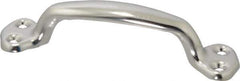 Made in USA - 8-5/16" Long x 1-1/16" Wide, Steel Heavy Duty Door Pull - Stainless Coated - Eagle Tool & Supply