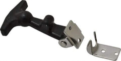 Value Collection - 2" Long x 1-27/32" Wide x 7/8" High, Hood Latch - Rubber & Steel, with Black Finish - Eagle Tool & Supply