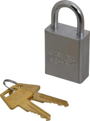 American Lock - 1" Shackle Clearance, Keyed Different A5100 Padlock - 1/4" Shackle Diam, Steel - Eagle Tool & Supply