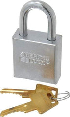 American Lock - 1-1/8" Shackle Clearance, Keyed Different A5200 Padlock - 5/16" Shackle Diam, Steel - Eagle Tool & Supply