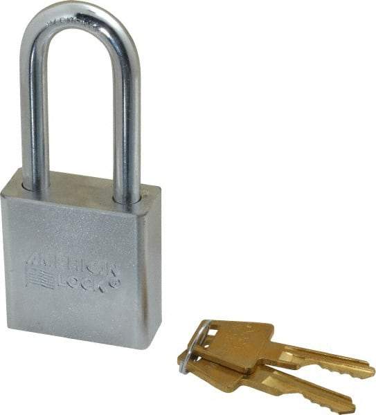 American Lock - 2" Shackle Clearance, Keyed Different A5201 Padlock - 5/16" Shackle Diam, Steel - Eagle Tool & Supply