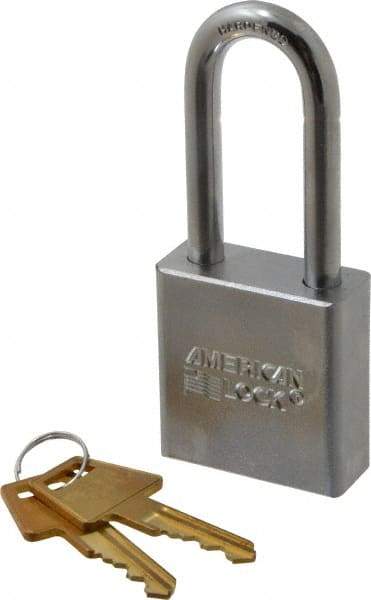 American Lock - 2" Shackle Clearance, Keyed Alike A5201 Padlock - 5/16" Shackle Diam, Steel - Eagle Tool & Supply