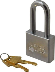 American Lock - 2" Shackle Clearance, Keyed Different A5261 Padlock - 3/8" Shackle Diam, Steel, with Solid Steel Finish - Eagle Tool & Supply