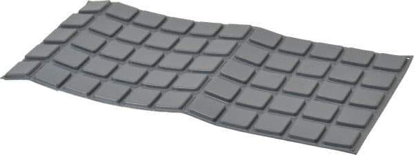 Made in USA - 1" Wide x 0.18" High, Self Adhesive Polyurethane Bumpers - Square - Eagle Tool & Supply
