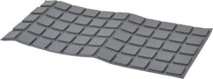 Made in USA - 1" Wide x 0.18" High, Self Adhesive Polyurethane Bumpers - Square - Eagle Tool & Supply