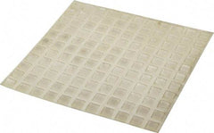 Made in USA - 0.4" Wide x 0.1" High, Self Adhesive Polyurethane Bumpers - Tapered Square - Eagle Tool & Supply