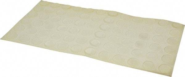 Made in USA - 0.81" Wide x 0.12" High, Self Adhesive Polyurethane Bumpers - Tapered Cylindrical - Eagle Tool & Supply