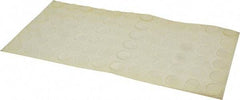 Made in USA - 0.81" Wide x 0.12" High, Self Adhesive Polyurethane Bumpers - Tapered Cylindrical - Eagle Tool & Supply