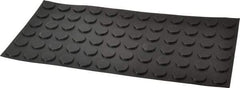 Made in USA - 0.81" Wide x 0.12" High, Self Adhesive Polyurethane Bumpers - Tapered Cylindrical - Eagle Tool & Supply
