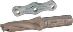 Iscar - 0.571 to 0.587" Diam, 3xD, 1.71" Max Depth, 5/8" Shank Diam, Replaceable Tip Drill - IDI Insert, 14 Seat Size, DCM Toolholder, Series ChamDrill - Eagle Tool & Supply