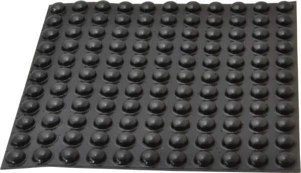 Made in USA - 0.44" Wide x 0.2" High, Self Adhesive Polyurethane Bumpers - Hemispherical - Eagle Tool & Supply