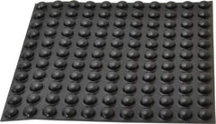 Made in USA - 0.44" Wide x 0.2" High, Self Adhesive Polyurethane Bumpers - Hemispherical - Eagle Tool & Supply
