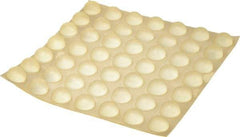 Made in USA - 0.7" Wide x 0.38" High, Self Adhesive Polyurethane Bumpers - Hemispherical - Eagle Tool & Supply