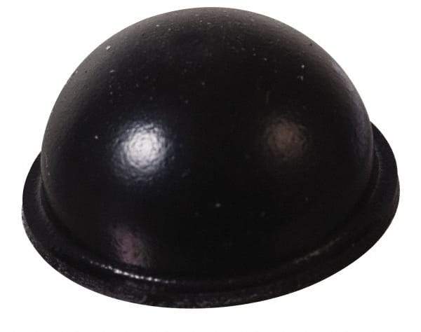 Made in USA - 0.7" Wide x 0.38" High, Self Adhesive Polyurethane Bumpers - Hemispherical - Eagle Tool & Supply