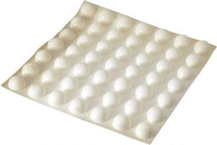 Made in USA - 0.7" Wide x 0.38" High, Self Adhesive Polyurethane Bumpers - Hemispherical - Eagle Tool & Supply