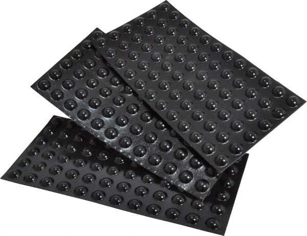 Made in USA - 3/8" Wide x 0.15" High, Self Adhesive Polyurethane Bumpers - Hemispherical - Eagle Tool & Supply