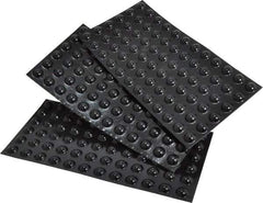 Made in USA - 3/8" Wide x 0.15" High, Self Adhesive Polyurethane Bumpers - Hemispherical - Eagle Tool & Supply