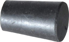 Made in USA - 1/2" Small End, 43/64" Large End Diam, Size 0, Tapered Rubber Stopper - 38 to 48 Shore A Durometer Hardness - Eagle Tool & Supply