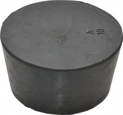 Made in USA - 1-21/32" Small End, 1-31/32" Large End Diam, Size 10, Tapered Rubber Stopper - 38 to 48 Shore A Durometer Hardness - Eagle Tool & Supply