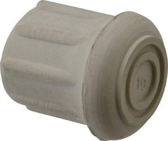 Made in USA - 7/8" ID, Rubber Crutch Tip - 1-1/2" Overall Height - Eagle Tool & Supply