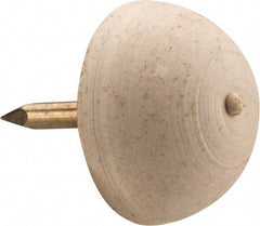 Made in USA - 11/16" High, Rubber Tack In Bumpers - Round Head, 1/2x5/16x3/8 Dimensions - Eagle Tool & Supply
