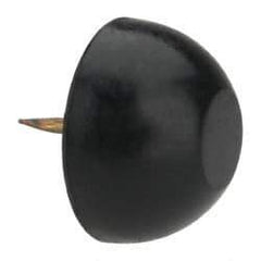 Made in USA - 15/16" High, Rubber Tack In Bumpers - Round Head, 3/4x7/16x1/2 Dimensions - Eagle Tool & Supply