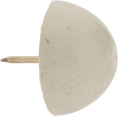 Made in USA - 15/16" High, Rubber Tack In Bumpers - Round Head, 3/4x7/16x1/2 Dimensions - Eagle Tool & Supply