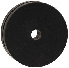 Made in USA - 1-1/2" OD, 7/16" Thick Flexible Grommet - Rubber, 1-1/4" Slot Diam x 1/16" Slot Width - Eagle Tool & Supply