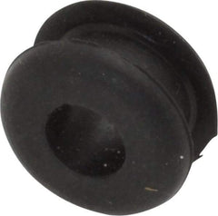 Made in USA - 7/16" OD, 1/4" Thick Grommet - Buna-N Rubber, 5/16" Slot Diam x 1/8" Slot Width - Eagle Tool & Supply