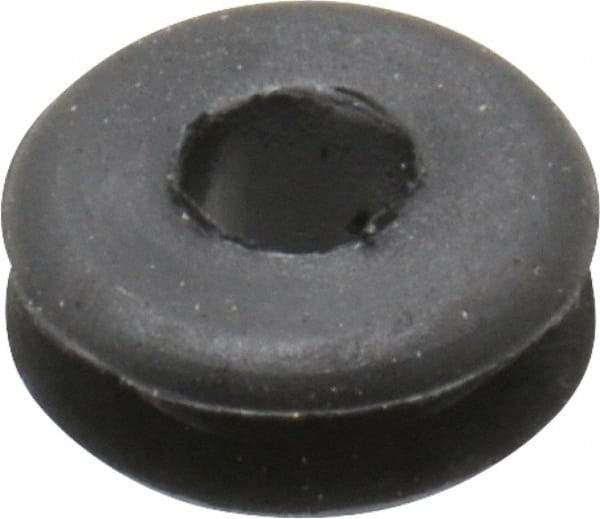 Made in USA - 5/8" OD, 1/4" Thick Grommet - Buna-N Rubber, 7/16" Slot Diam x 1/8" Slot Width - Eagle Tool & Supply