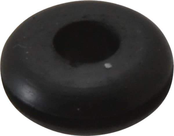 Made in USA - 13/16" OD, 5/16" Thick Grommet - Buna-N Rubber, 9/16" Slot Diam x 1/16" Slot Width - Eagle Tool & Supply