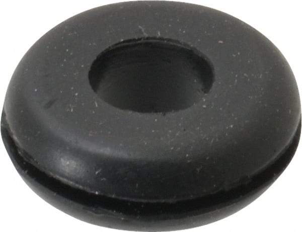 Made in USA - 7/8" OD, 5/16" Thick Grommet - Buna-N Rubber, 5/8" Slot Diam x 1/16" Slot Width - Eagle Tool & Supply
