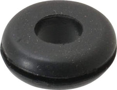 Made in USA - 7/8" OD, 5/16" Thick Grommet - Buna-N Rubber, 5/8" Slot Diam x 1/16" Slot Width - Eagle Tool & Supply