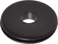 Made in USA - 1-1/4" OD, 1/4" Thick Grommet - Buna-N Rubber, 1" Slot Diam x 1/16" Slot Width - Eagle Tool & Supply